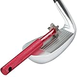 K & V Golf Golf Schläger Groove Sharpener Werkzeug - Golfschläger Reiniger mit 6 Aufsätzen für Pitching, Sand, Lob & Gap Wedges & Alle Eisen- 6 Köpfe Golf Zubehör - Verbessert Backspin & Ballkontrolle