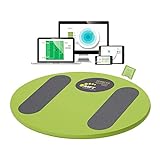MFT Fit Disc 2.0 – Digitales Balance Board mit Bewegungssensor, per Bluetooth mit dem Smartphone/Tablet verbinden inkl.App aus Holz, Gleichgewichtstraining, Spiel und Spaß