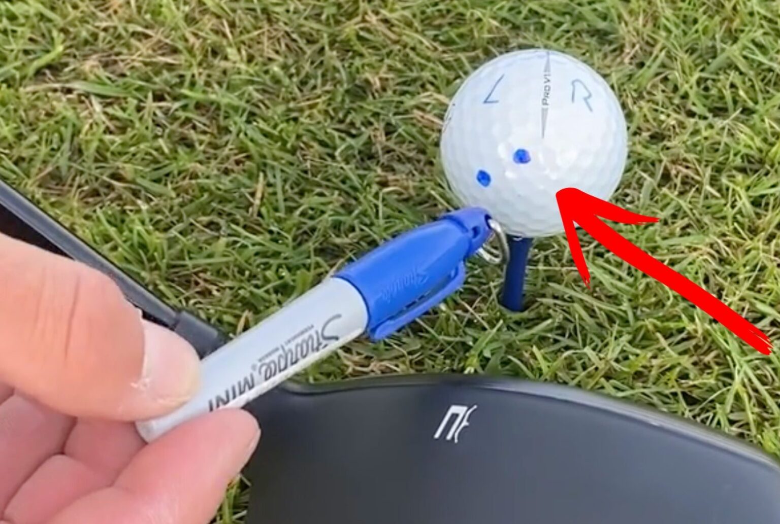 Bessere Drives durch Golfballmarkierungen Easy Golfschule Schlei