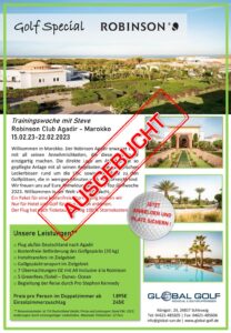 Global Golf Golfreise-Gruppe mit Pro nach Agadir, Marokko