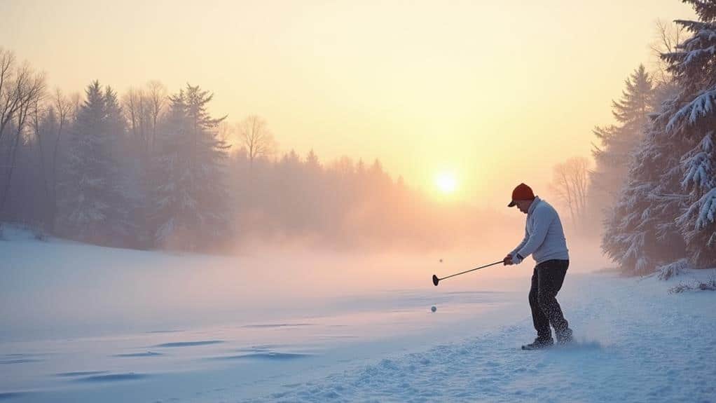 Golf spielen in der kalten Jahreszeit